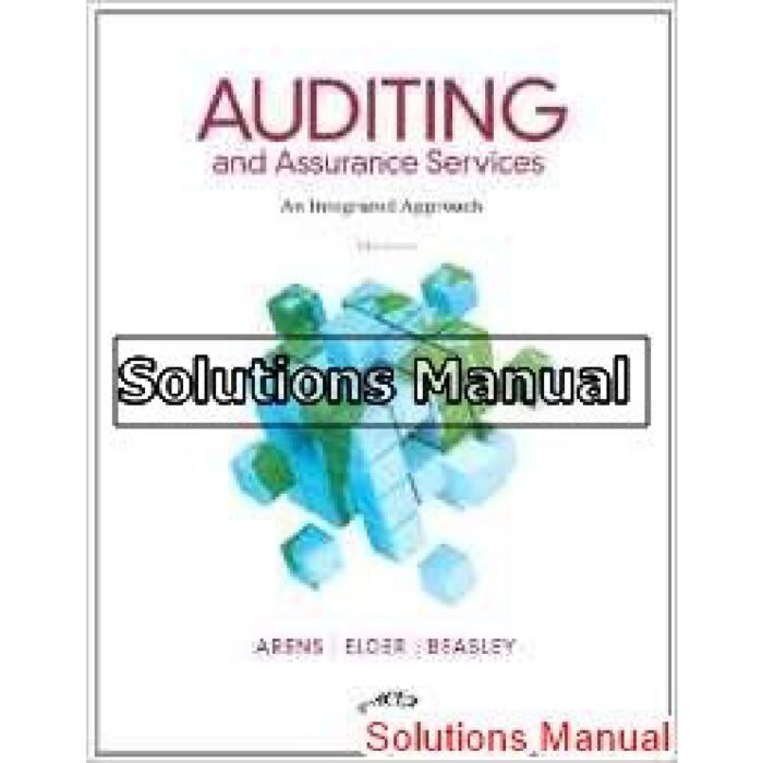 14TH Solution Manual Of Auditing And Assurance