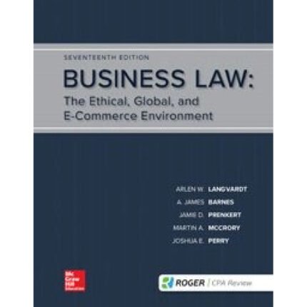 Business Law 17th Edition By Arlen Langvardt – Test Bank 1