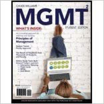 MGMT 2009 2nd Edition By Chuck Williams – Test Bank