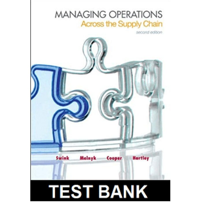 Managing Operations Across The Supply Chain 2nd Edition By Swink – Test Bank