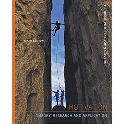 Motivation Theory Research And Application 6th Edition By Herbert L. Petri – Test Bank
