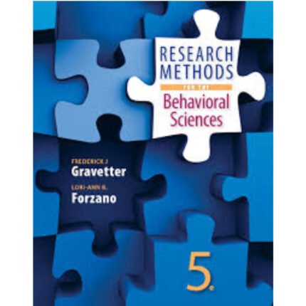 Research Methods For The Behavioral Sciences 5th Edition By Frederick J Gravetter – Test Bank