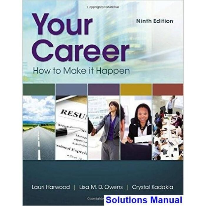 Your Career How To Make It Happen 9th Edition By Lauri Harwood – Test Bank